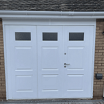 Side Hinged BiFolding Garage Doors Mere Green