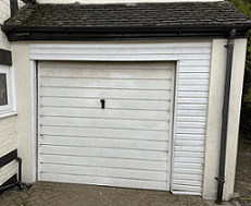 Before Installation of Oak effect Insulated Sectional garage Door-Prees-Whitchurch