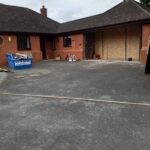 Start of Garage Door conversion in Dorrington, nr Shrewsbury