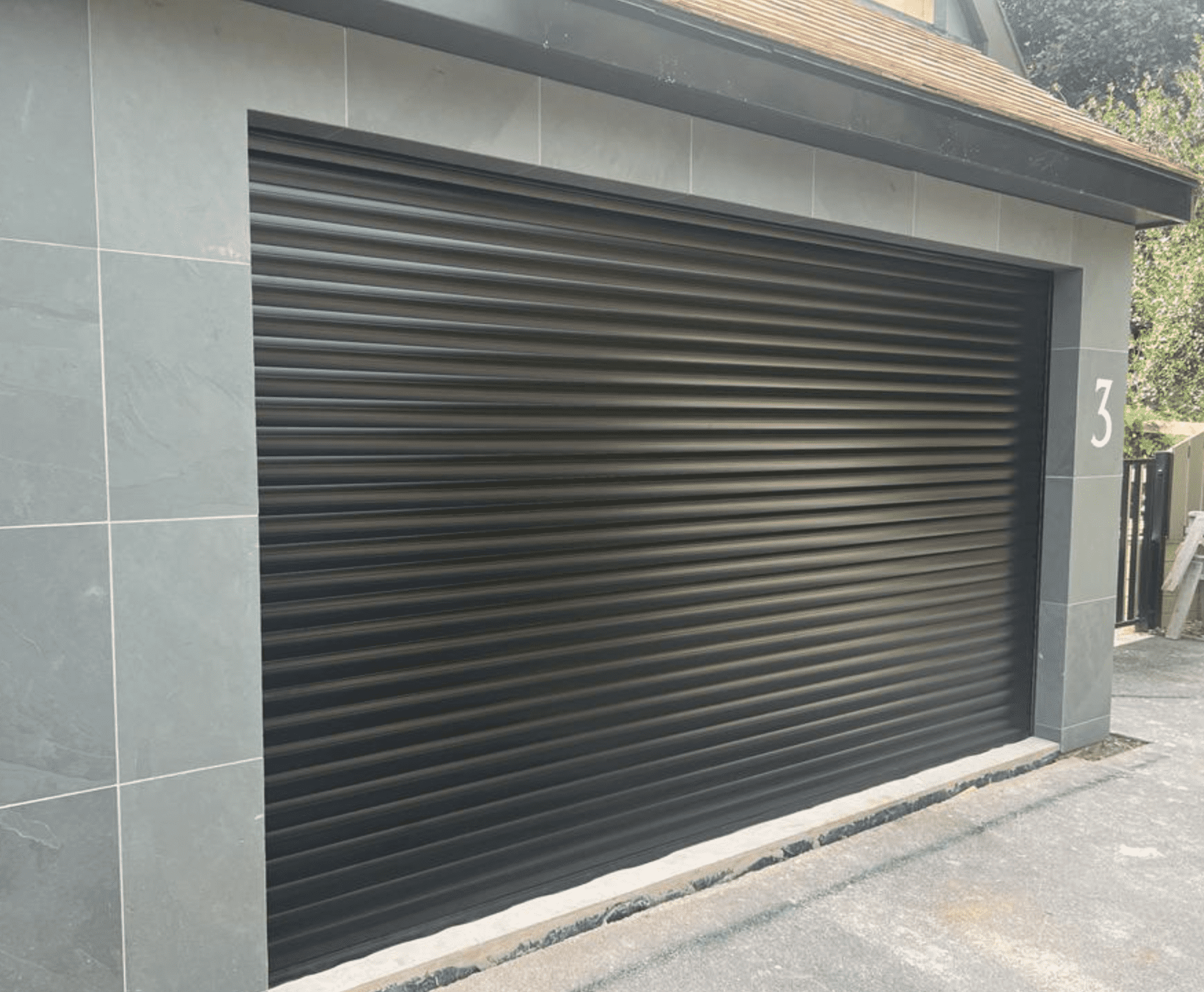 Low Maintenance Anthracite Roller Garage Door Oswestry