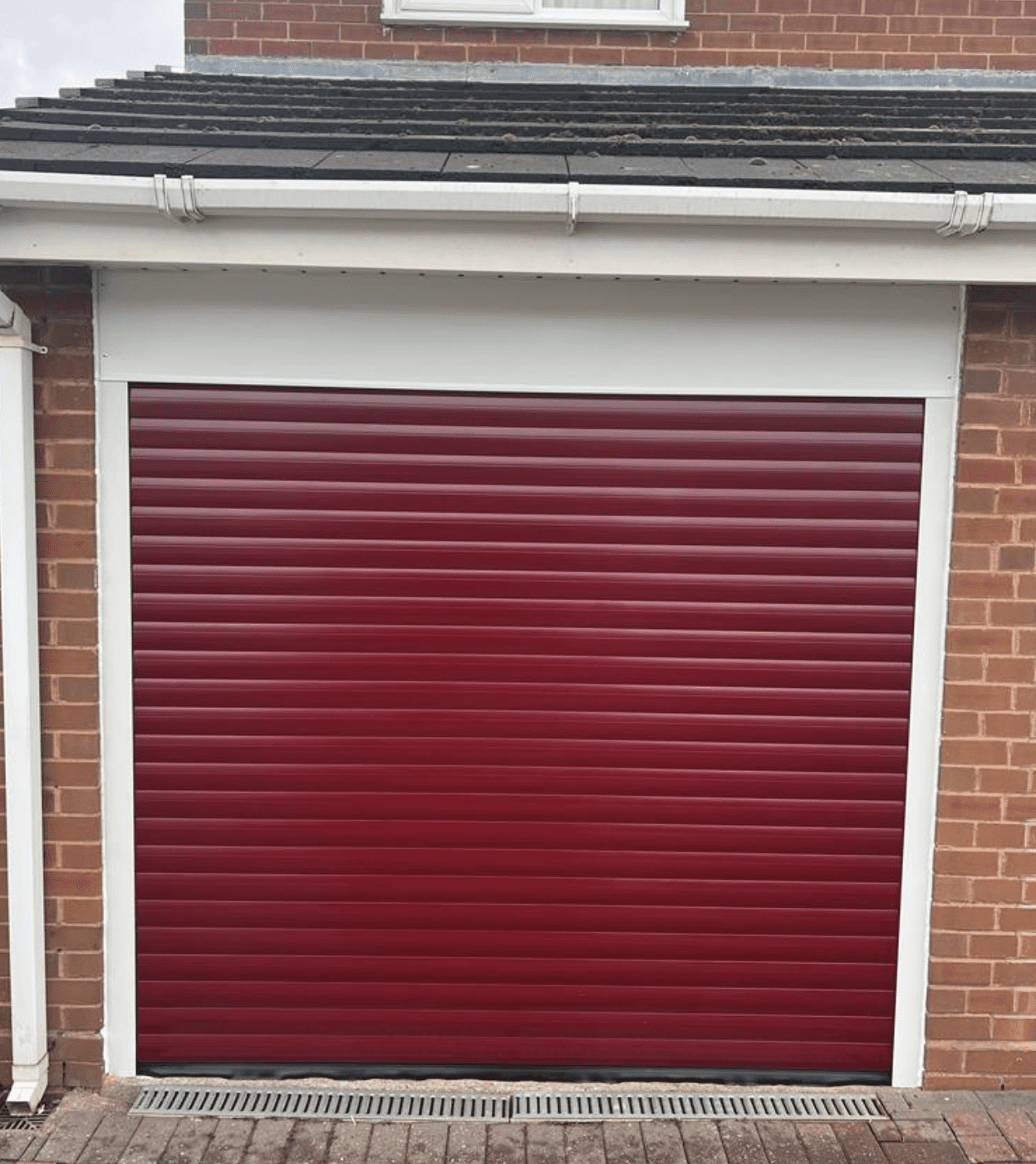 Brilliant Red Roller garage Door Birmingtham