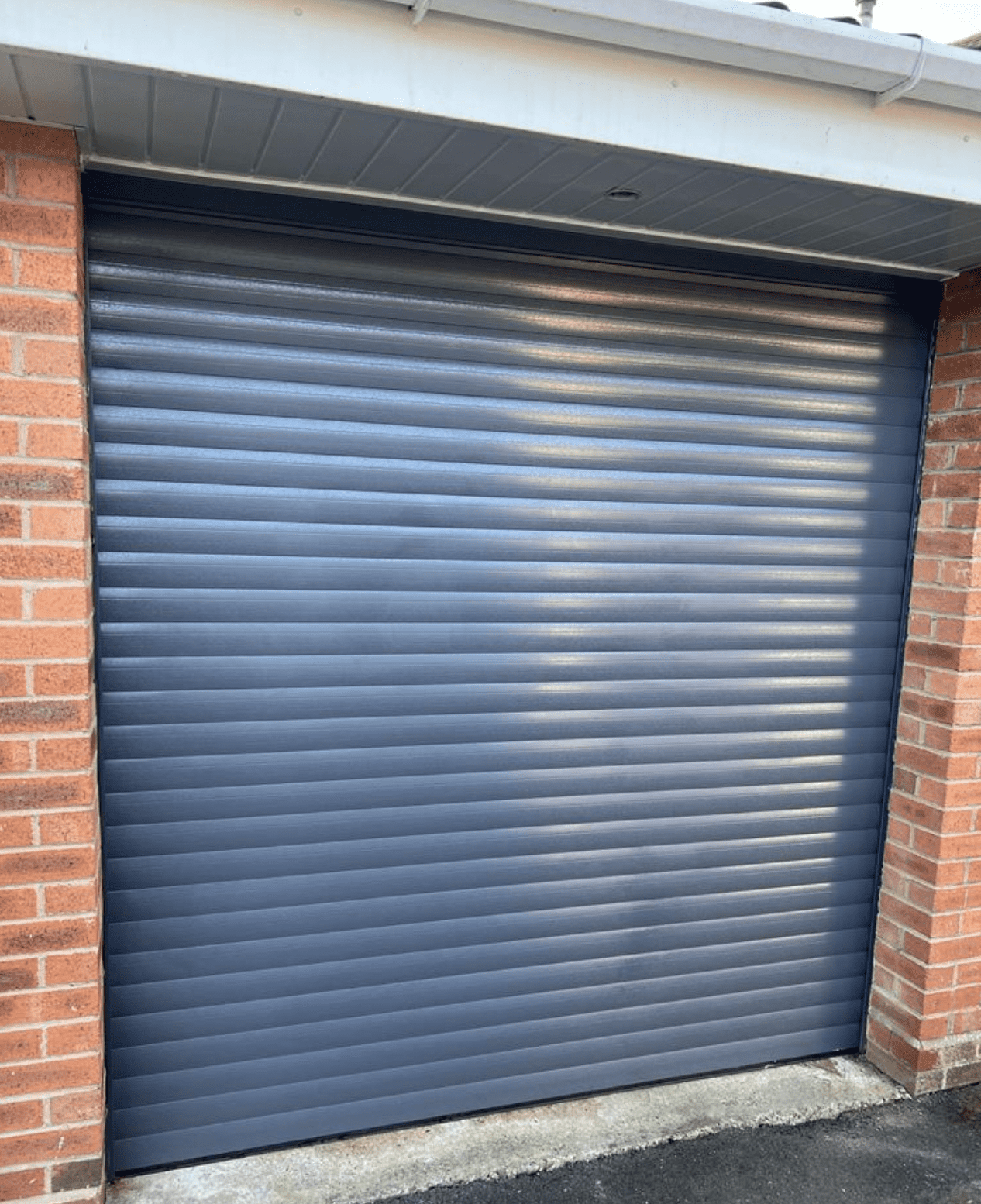Beautiful Grey Roller Garage Door Telford
